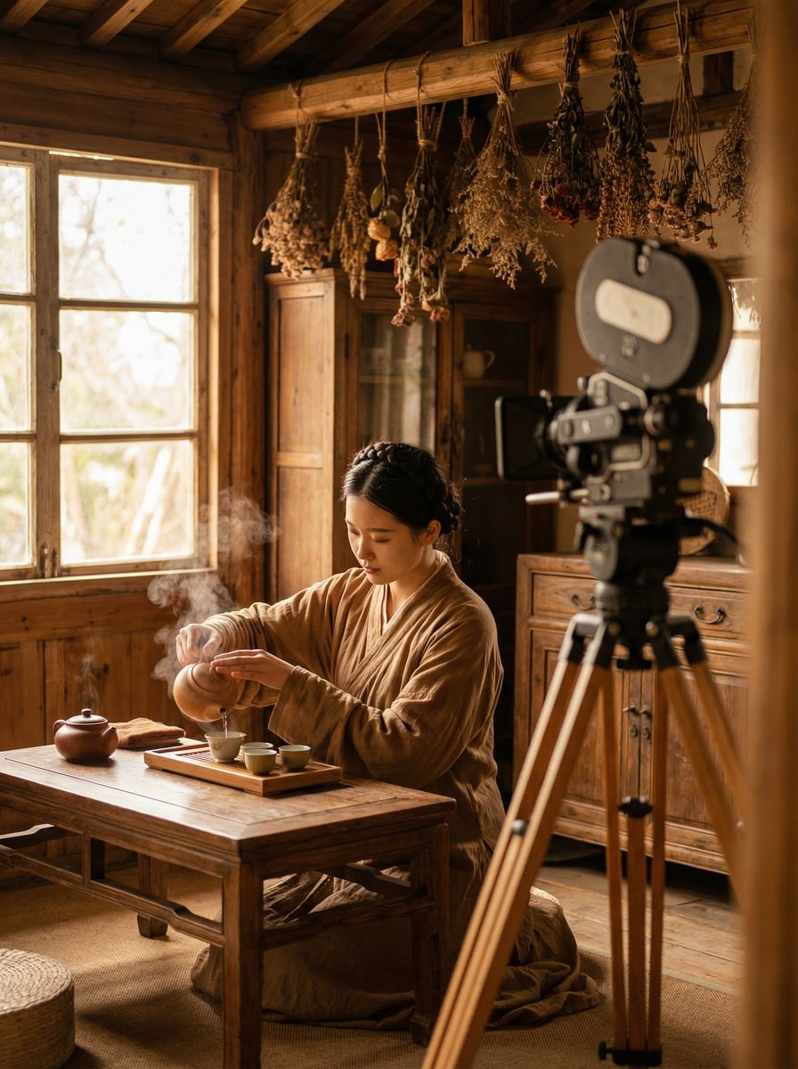 糖心vlog古法茶道视频